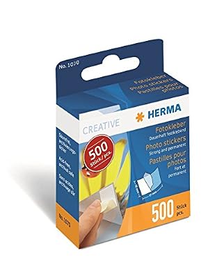 Herma 1070 Pastille Adhesive pour Photo 500 pieces
