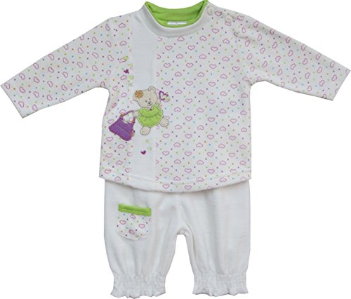 Schnizler Baby Girls Tracksuit -  White - 6-12 Months