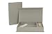 Produktbild Hochzeit USB-Aufbewahrungsbox mit Foto-Box 13x18 cm. Leinenstoff Farbe Grau