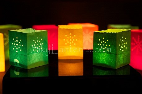 24 x Lichttüten, Candle Bags, Lanterns, Luminaria Party & Feier Geburtstag, farbig - 4
