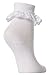 Baby/Girls Extra Soft Frilly Lace Top Socks (Pack of 3) (6-8 (Age: 2-4 years)) (White)