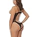 Produktbild feiXIANG Damen dessous nachtwäsche spitzen frauen unterwäsche püppchen nachtwäsche string - tanga (3XL, Schwarz)