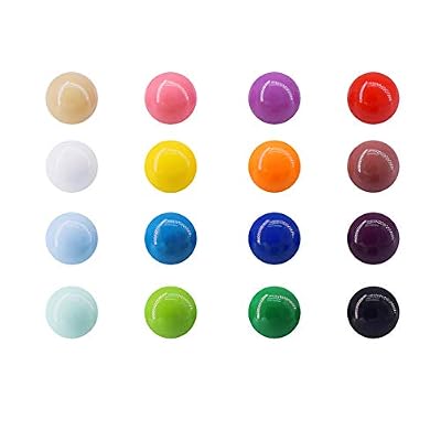 Magnetpro Aimants de réfrigérateur sphérique Muliticolor réfrigérateur Aimant de Bureau pour Tableaux Blancs calendriers Maps Résine Fun décoratifs (Lot de 16)