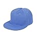 Produktbild Llxln Des Femmes Des Hommes Snapback Casquettes Neue Équipée Chapeau Rouge Couleur Hanche Hop Rasten Wieder Casquette De Baseball Adulte Cool Einfach Plat Soleil Chapeauxblue