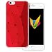Produktbild mobilefox® Grafik transparente Silikon TPU Schutzhülle 0,7mm dünne Handy Soft Case für Apple iPhone 6/6S Grafik Atomium Rot