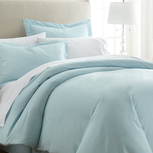 ienjoy Home Luxury Collection - Juego de Funda de edredón de Microfibra Suave cepillada, Agua, Cama Individual