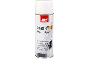 AUTO-PLAST PRODUKT APP Kunststoff Primer - Imprimacion para plasticos en spray | Pintura para plastico transparente con adición de pigmento de plata | Ideal para reparador plasticos coche | 400 ml