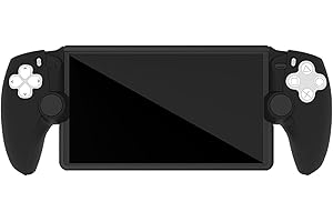 Sarini Streaming Handheld Silicone Case,PS Portal Protective Case,Full Protective Case, Anti-Slip, Anti-Fouling,Silicone Protective Case For PS5 Portal, PS Portal Accessories (Black)