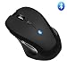 Produktbild Kabellose Bluetooth Maus, 3 DPI 1000/ 1200/ 1600 Wireless Mouse mit Bluetooth Chip 4.0 Ohne Empfänger für PC, Laptop, Macbook, Büro Zuhause (Schwarz)