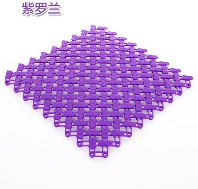 KXZDAS Colorful feet loving splice mat can be cut in the kitchen mats bathroom mats shower-proof bath mat 29x20cm Big foot violet