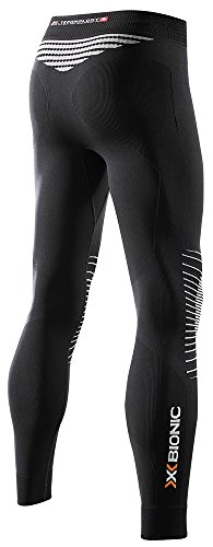 X-Bionic Energizer Pantalones Caballero, Negro/Blanco, S/M