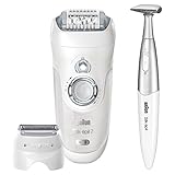 Braun Silk Epil 7 7-561 Women's Wet and Dry Cordless Epilator Electric Hair Removal with 6 Extra Attachments