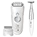 Braun Silk Epil 7 7-561 Women's Wet and Dry Cordless Epilator Electric Hair Removal with 6 Extra Attachments and Free Bikini Trimmer