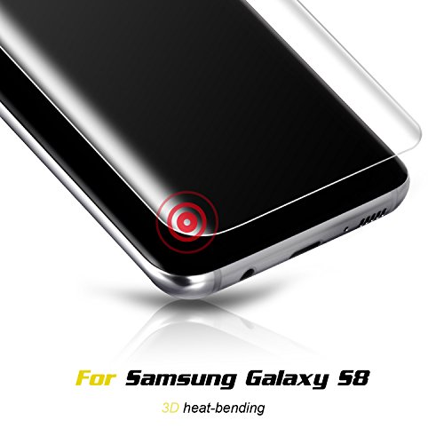 Samsung Galaxy S8 - Protector de Pantalla 5 8 pulgadas 3D  SURWELL Protector de Pantalla para Galaxy S8 HD Vidrio Templado Protector de Pantalla de Cristal Vidrio Templado de Protector de Pantalla para Samsung Galaxy S8