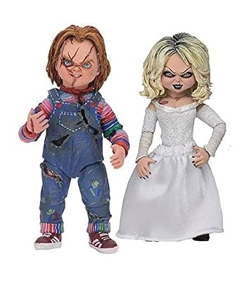 NECA La Fiancée de Chucky Pack 2 Figurines Ultimate Chucky & Tiffany 10 cm