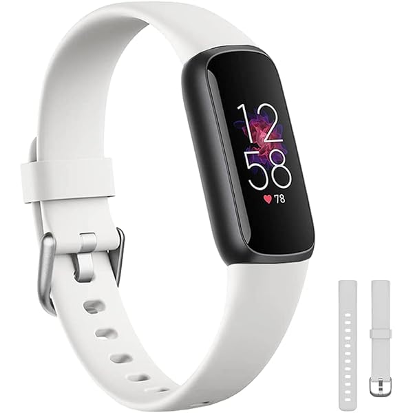 Lot De 4 Bracelets AK Pour Fitbit Luxe - Silicone Souple, Réglable, Résistant à L'Eau | Pour Homme Et Femme, Plusieurs Couleurs Disponibles