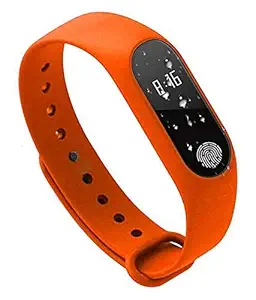 ABYAT Smart Band Bluetooth Health Wrist Smart Band Monitor | Smart Health for Men & Women Activity Fitness Tracker Wrist Band - Watch/Health Bracelet/Smart Watch (Orange)