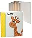 Produktbild XL Fotoalbum - Baby - Tiere " Giraffe " - incl. Namen - Gebunden zum Einkleben - blanko - groß für bis zu 336 Bilder - Fotobuch / Photoalbum / Babyalbum / Album - für Mädchen Jungen Kinder Babys Neugeborene / zur Geburt