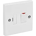 1 Gang 13A Switched Spur Wall Switch – Fused Connection Unit – Standard Square Design – White Finish – Durable & Reliable for Safe Electrical Installations – Ideal for Home & Commercial Applications.