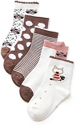 5 pairs of Kids Children Boys Girls Socks Autumn And Winter Cartoon Cotton Rich Socks Age 1 to 12 (Small (Age 1-3), style5)