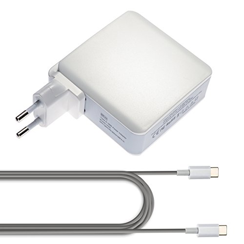 USB-C-Ladegerät, eTzone 65 W Ausgabe QC 3.0 Typ-C 3 Anschluss Schnell-Ladegerät für Apple MacBook, Google Pixel, Dell XPS 12, Chromebook Google Pixel