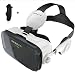 Produktbild Nibaba Wireless Bluetooth VR Brille 3D-Virtual-Reality-Headset mit Kopfhörer & Steuerung konkurrieren mit 4.7 "-6.5" Smartphones-001, ABS Material, Bidirektionale Schutz gegen Abrutschen (weiß)