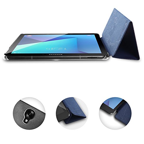 Poetic Slimline Galaxy Tab S3 9,7 Schlank Passen Tri-fold Cover Folio Stehhülle mit Automatische Schlaf / Wach-Funktion für Samsung Galaxy Tab S3 9,7 (2017) Schwarz - 5