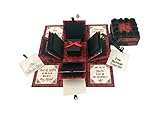 Crack of Dawn Crafts 3 Layered Romantic Explosion Box - Red Roses (No Photos Added)