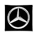 Produktbild Mercedes Benz Logo Baumwolle Satin Kissenbezug (45,7 x 45,7 cm)