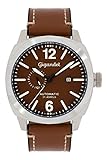 Gigandet Red Baron Herren-Armbanduhr Automatik Analog mit Lederarmband G16-002