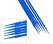 100pcs 2.5mm Blue Disposable Micro Brushes Makeup Regular Tool Eyelash Swabs
