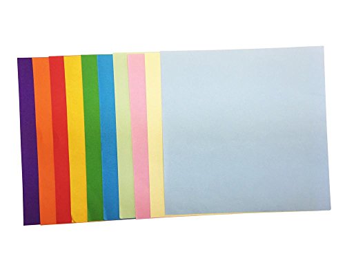 Faltpapier, 500 Blatt 15 x 15 cm, 70 g/qm 10 Farben – bunte hochwertige Faltblätter für Origami und Bastelprojekte - 2