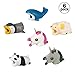 Produktbild Aitsite Cable Animals Kabel Cable Biss Protector Saver Cute Tierform schützen verhindert Bruch für iPhone Cord (6-Packung, Pandawhale + Eichhörnchen + Schaf + Einhorn Rosa & Schwarz)