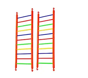 TAIYO PLUSS DISCOVERY? Birds Toys/Colourful Ladder/Small Size/Size (L- 10.5cm X W-1.2cm X H-32cm) / Pack of 2