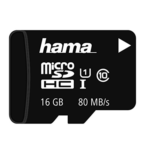 Hama microSDHC 16GB Class 10 UHS-I 80MB/s Karte