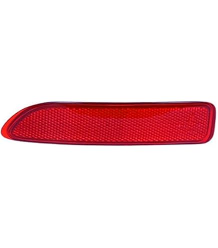 Reflectores De Parachoques Trasero Para Mazda 3 (2011-2015) - Color Rojo Y Blanco - Piezas Originales BFF4-51-5L0AF/5M0AF