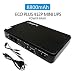 Produktbild iLEPO Mini-USV Unterbrechungsfreies Stromversorgung, Versorgung 100V~240V AC-Eingang 5V/9V/12V/15V/15V/24V DC-Ausgang, 8800mAH Power Bank für drahtlose Router,Kamera,Telefonüberwachung (Black))