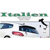 MAPS - Länder Autoaufkleber Silhouette ***ITALIEN*** 12cm x 14cm (Farbauswahl)