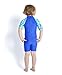Speedo Girl's Essential All-in-One Suit - Funny Fish Deep Prism/Bali Blue, Size 2