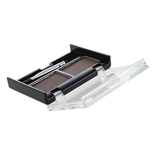 SODIAL (R) Augenbrauen Schablonen & Multi-Farbe Fuer Wasserdichte Augenbrauenkorrektur Puder Augenlidschatten – Kaffee und Schwarz - 3