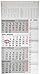 4-Monatskalender Kombi 2020 - Wandkalender - Bürokalender (33 x 63 geöffnet) - mit Datumsschieber - inkl. Jahresübersicht by 