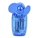 Produktbild Poetryer Handventilator Miniventilator Mini USB Fan Lüfter Ventilator Elektrische Personal Fans,Mit 2er AA Batterie (im Lieferumfang nicht erhalten) für Heiße Sommeraußen Reisen, Blau