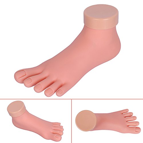 Elite99 Duable Trainer Training Movable False Model Foot Plastic Flectional Nail Art Acrylic Tip DIY Manicure Tool Claybank