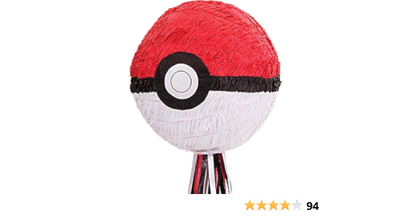 Amscan Pull Pinata Pokemon Ball Papier Plastik 27 3 X 27 9 X 27 3 Cm Dekoration Amazon De Spielzeug