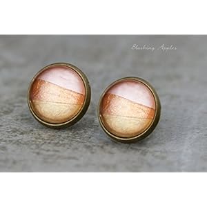 Vintage Glamour - Dip Dye, Ohrstecker, 12 mm