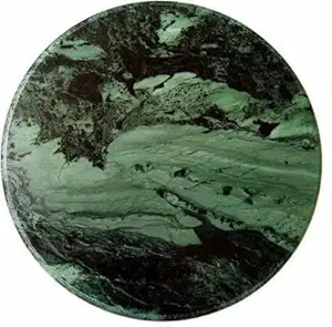 Krishna Products Green Marble Chakla Roti Maker (23 cm, Large Size 9 Inch ) Board (Pack of 1