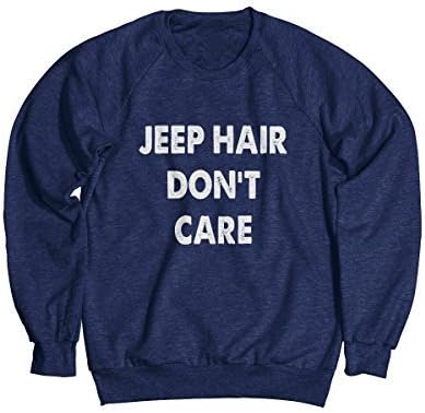 Jeep Hair Don't Care Heather Sweatshirt_Navy_XX Large