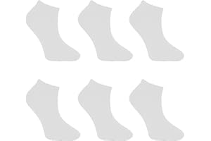 OnlyBee 6 Pairs of Boys/Girls Cotton Trainer liner socks