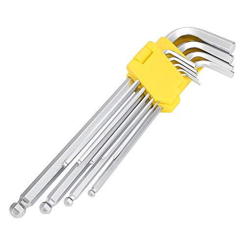 Preisvergleich Produktbild BigBig Style Professioneller verlängerter Innensechskantschlüssel Professionelles Reparaturwerkzeug Manual Kit 9Pcs / Set