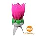 Musical Birthday Sparkling Fountain Party Candle High Quality for kids in various color (PURPLE)